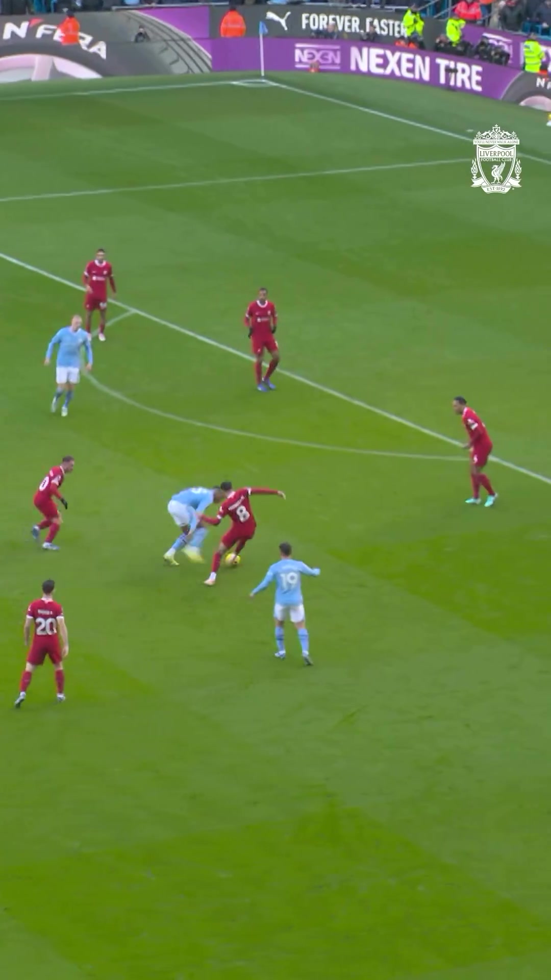 利物浦面對曼城的逼搶猶如搶圈訓練