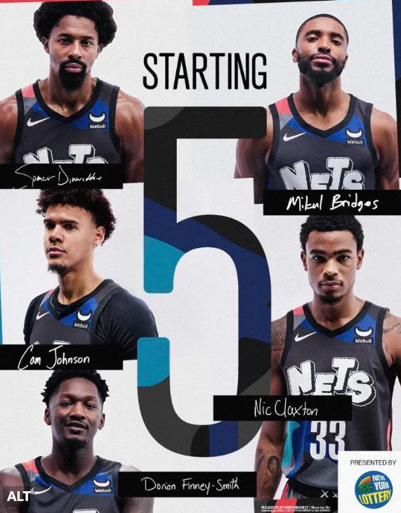 籃網(wǎng)隊(duì)對(duì)陣猛龍的季中錦標(biāo)賽首發(fā)名單曝光