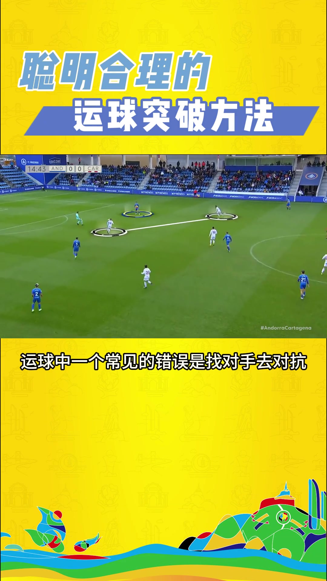 帶球從人群中穿過(guò)時(shí)的正確做法